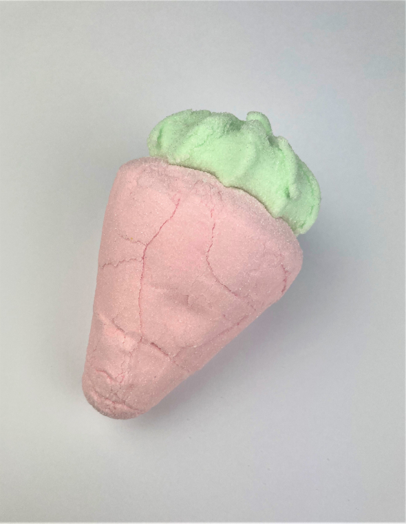 Marsmallow - Obří růžová marshmallow jahoda