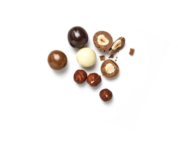Čokoládové bonbóny - Lískové ořechy v čokoládě